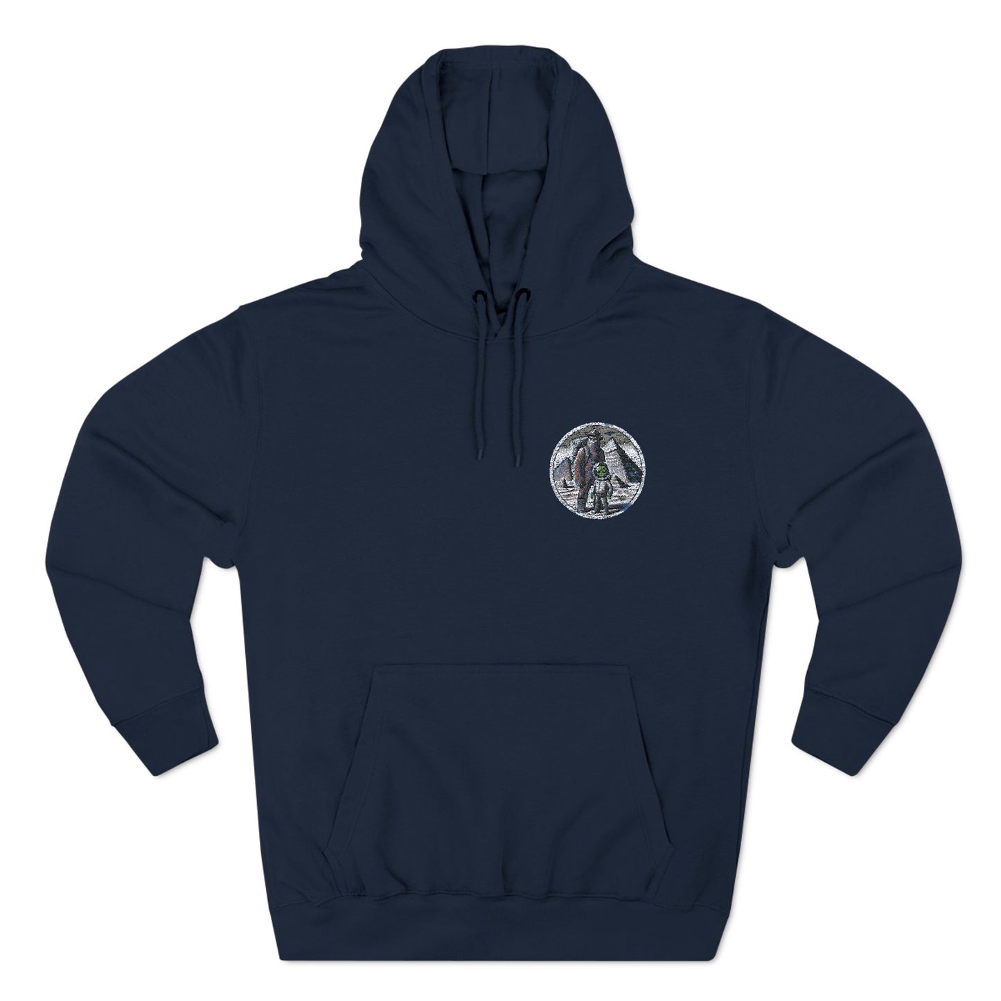 Three-Panel Fleece Hoodie