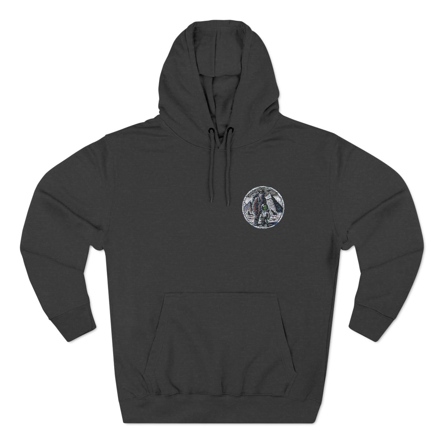 Three-Panel Fleece Hoodie