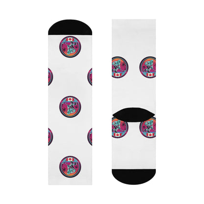 80's Hockey Cushioned Crew Socks