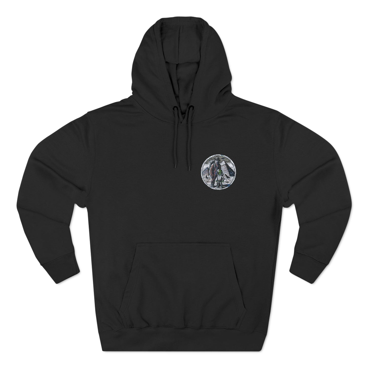 Three-Panel Fleece Hoodie