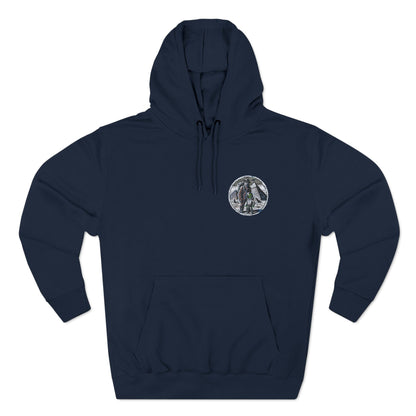Three-Panel Fleece Hoodie