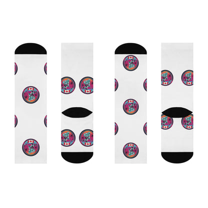 80's Hockey Cushioned Crew Socks