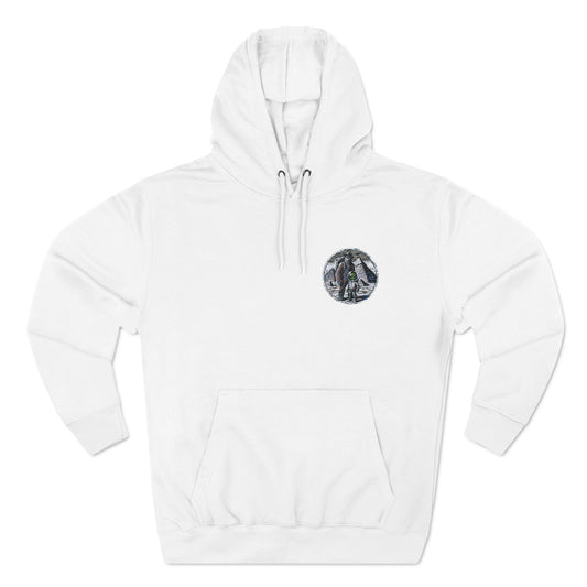 Three-Panel Fleece Hoodie
